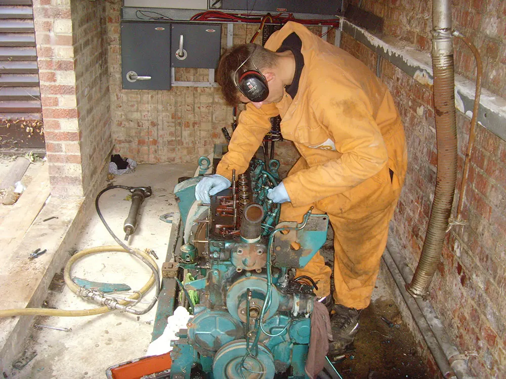 Generator Boiler Removal by DP Fuel Tank Services